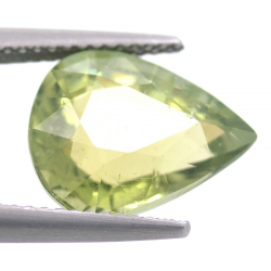 5.92ct Green Apatite Pear Cut