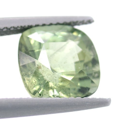 4.44 ct Apatite Verde in Facetatto Cuscino