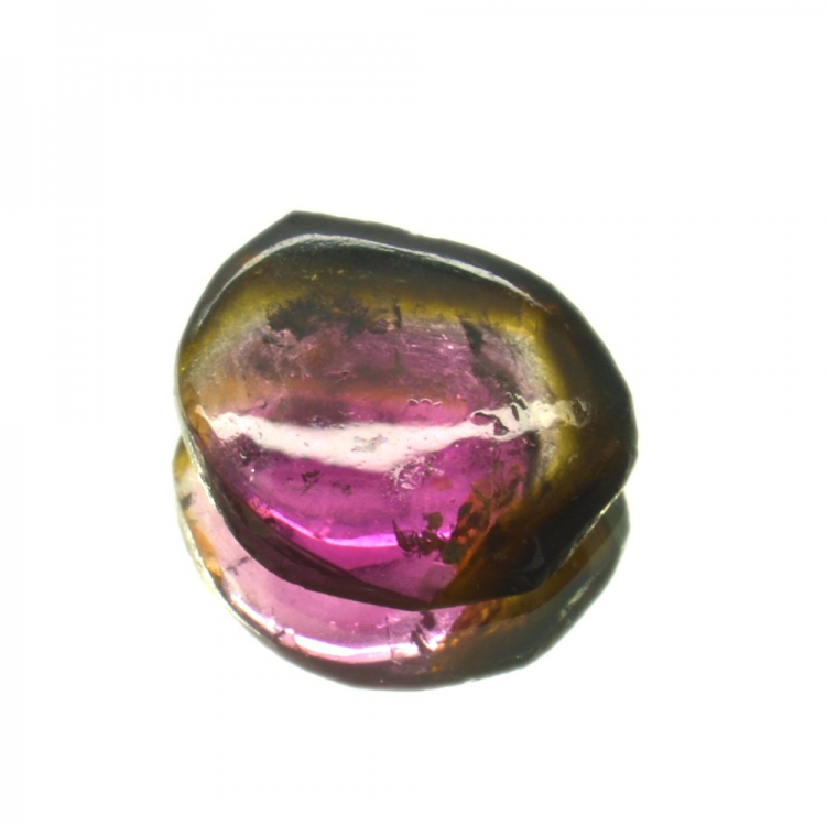 3,00ct Watermelon Tourmaline Slice Cut