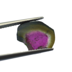 4.25ct Watermelon Tourmaline Slice Cut