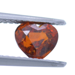 1.42ct Spessartine Garnet Heart Cut