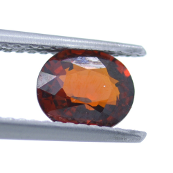 1.28ct Granato Spessartino Facettato Ovale