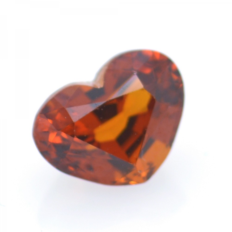 1.65ct Spessartine Garnet Heart Cut