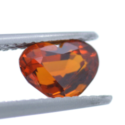 1.65ct Spessartine Garnet Heart Cut