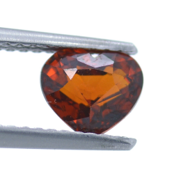 1.29ct Grenat Spessartine Taille Coeur