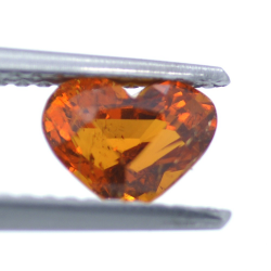 1.22ct Granato Spessartino in Facetatto Cuore