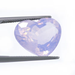 12.28ct Lavender Amethyst Heart Cut