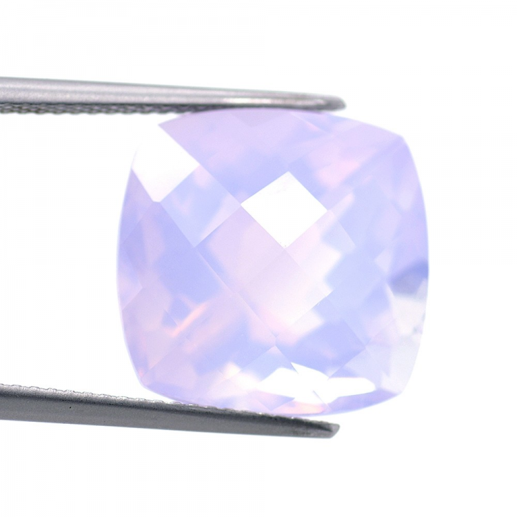 15.26ct Ametista Lavanda Faccettato Cuscino con Scacchiera