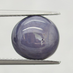 7.80ct Saphir Étoilé Cabochon Ronde 10,93x10,14mm