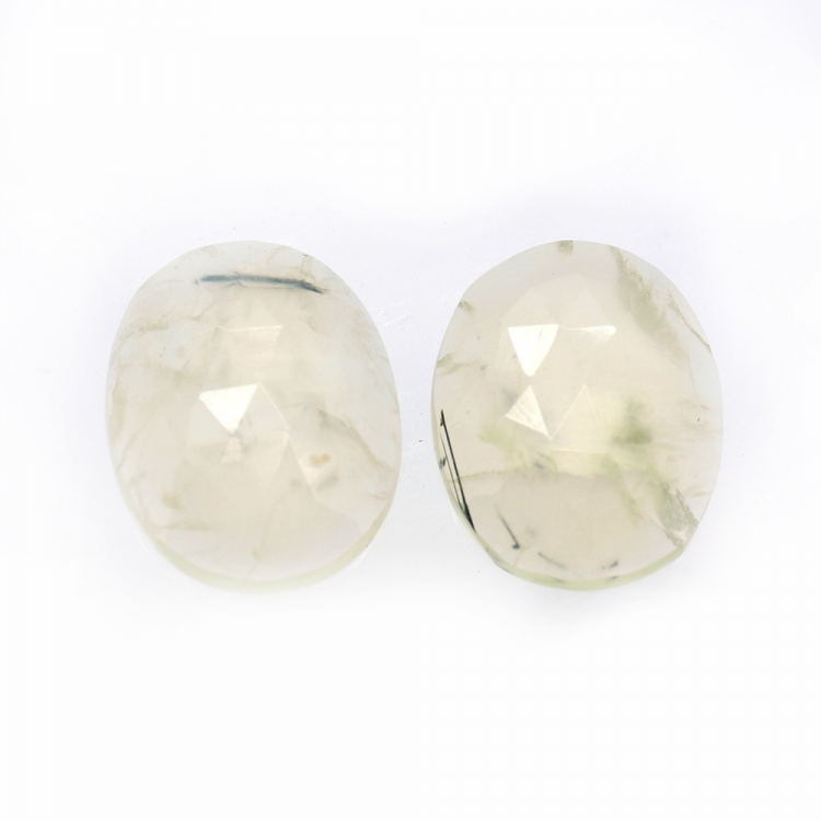 15.35ct Set Prehnite Fancy Rose Cut