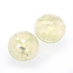 38.15ct Set Prehnite Facettato Fancy Rose