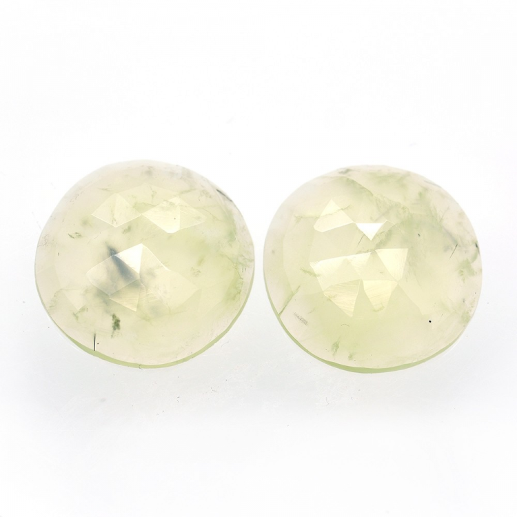 38.15ct Set Prehnite Facettato Fancy Rose