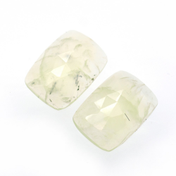 21.95ct Set Prehnite Facettato Fancy Rose