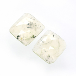 13.48ct Set Prehnite Fancy Rose Cut