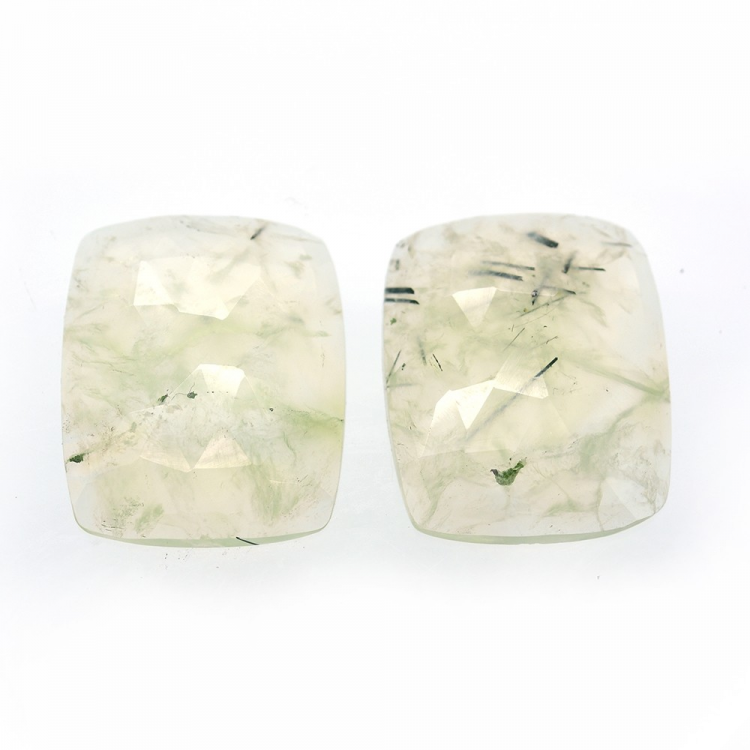 39.93ct Set Prehnite Fancy Rose Cut