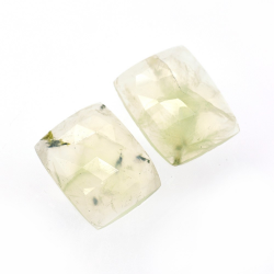 17.49ct Set Prehnite Facettato Fancy Rose