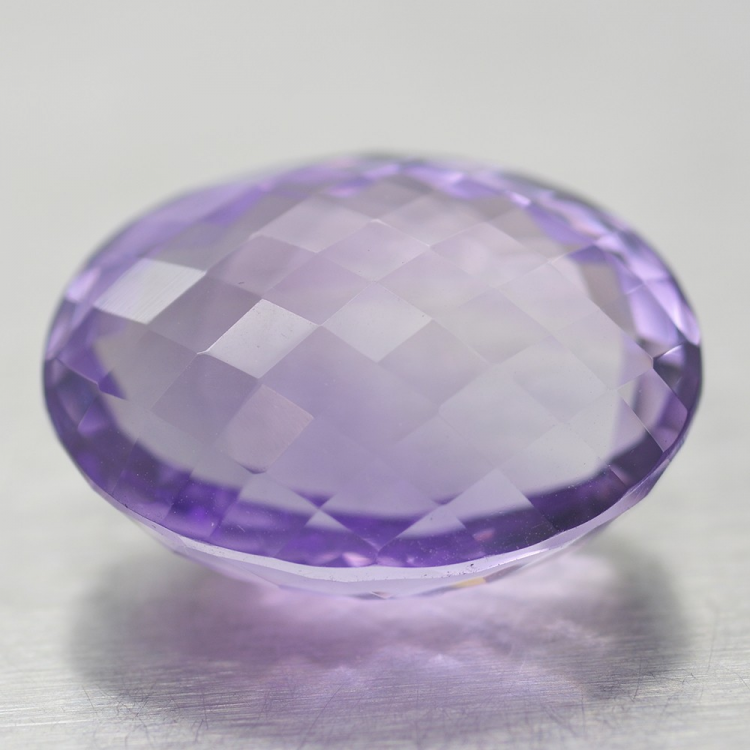 28.21ct Amethyst Oval Cut with Chessboard