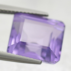 8.67ct Amethyst Smaragd Schnitt