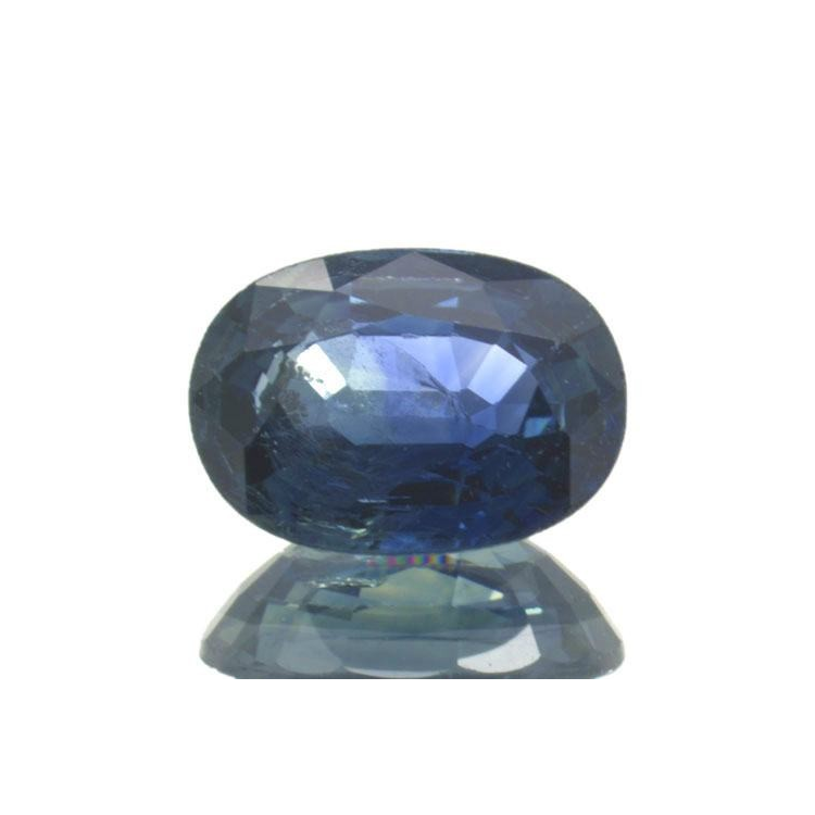 Zaffiro blu da 0,95 ct, taglio ovale, 6,7 x 5,4 mm