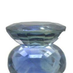 0,95 ct blauer Saphir im Ovalschliff 6,7 x 5,4 mm