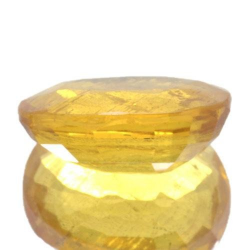 Zaffiro giallo da 3,11 ct, taglio ovale, 10,2 x 7,7 mm