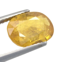 3.11ct Zafiro Amarillo Talla Oval 10.2x7.7mm