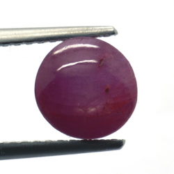 2.64ct Star Ruby Round Cabochon