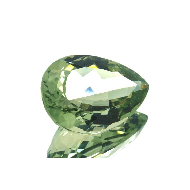 20.61ct Amatista Prasiolita Verde Talla Pera 23.2x15.9mm