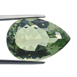 20.61ct Amatista Prasiolita Verde Talla Pera 23.2x15.9mm