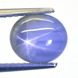 2.79ct Zaffiro Stella Cabochon Ovale 8.22x6.86mm