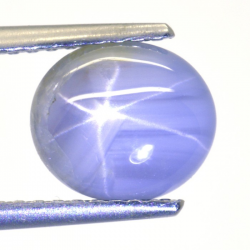 2.79ct Star Sapphyre Oval Cabochon 8.22x6.86mm