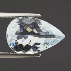 3.23ct Aquamarine Pear Cut