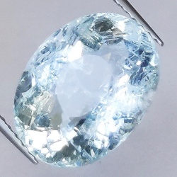 6.99ct Aigue-marine Taille Ovale