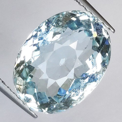 3.51ct Acquamarina in Faccettato Ovale