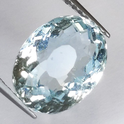 3.51ct Aigue-marine Taille Ovale