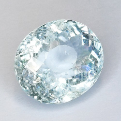 3.88ct Acquamarina in Faccettato Ovale