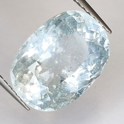 7.52ct Acquamarina in Faccettato Ovale