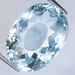 4.11ct Aquamarin Oval Schnitt