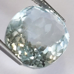 4.11ct Acquamarina in Faccettato Ovale