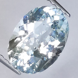 1.51ct Acquamarina in Faccettato Ovale