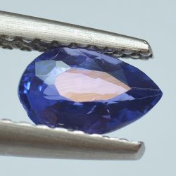 0.68ct Blue Sapphyre Pear Cut