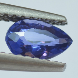 0.68ct Saphir Bleu Taille Poire