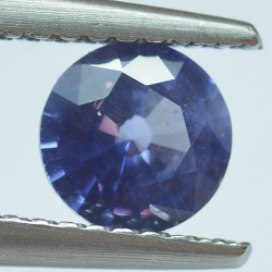 0.80ct Blue Sapphyre Round Cut