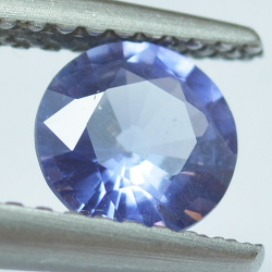 0.80ct Blue Sapphyre Round Cut