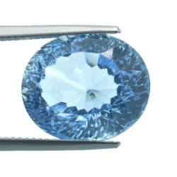 18.48ct Blue Topaz Oval Cut