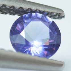 0.64ct Farbwechsel Saphir Rund Schnitt