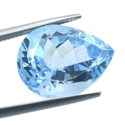 23.84ct Blue Topaz Pear Cut