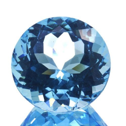 12.62ct Blue Topaz Round Cut