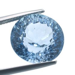 17.39ct Blue Topaz Round Cut