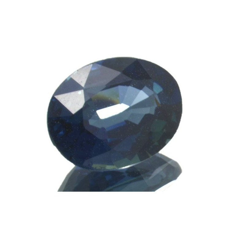 Zaffiro blu a taglio ovale da 0,91 ct, 6,9 x 5,6 mm